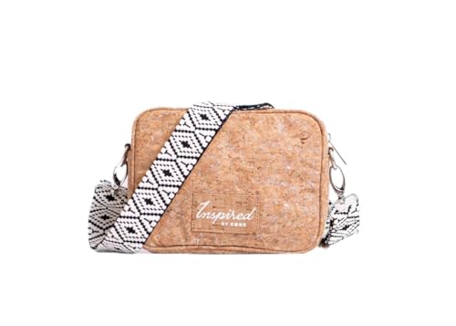 Anastasia Cork Small Crossbody Bag – Natural Vegan Purse, Adjustable Strap, Sustainable Handbag for Women