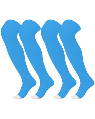 Image of Panitay 2 Pairs Over The Knee Baseball Socks High Football Softball Socks Sport Extra Long for Boys Girls Youth Women Men