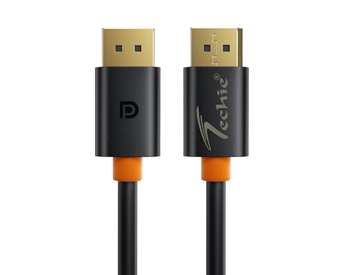 Image of Techie DisplayPort Cable 8K 60Hz 3.0m High Speed 32.4Gbps Copper Cable with Gold Plated Connectors for Gaming and Professional Displays