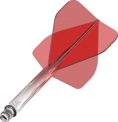 Mission Darts Force 90 | Integriertes präzisionsgeformtes Dart-Flight und Schaftsystem, Packung mit 3 professionellen, sehr langlebigen kombinierten Dart-Flights und Schäften, Standard Nr. 2