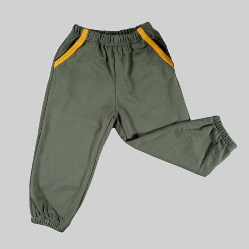 Kids Color Block Casual Joggers Sweatpants Elastic Waist Loose Athletic Pants with Pockets for Girls Boys 2-10 Years3