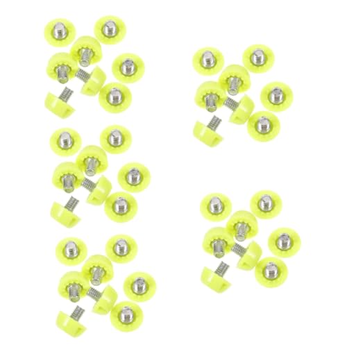 HANABASS 32pcs Replaceable Soccer Shoe Spikes Lightweight Sturdy Track Spikes for Sports Shoes Damage Design for Athletics Training Outdoor Activities Fluorescent