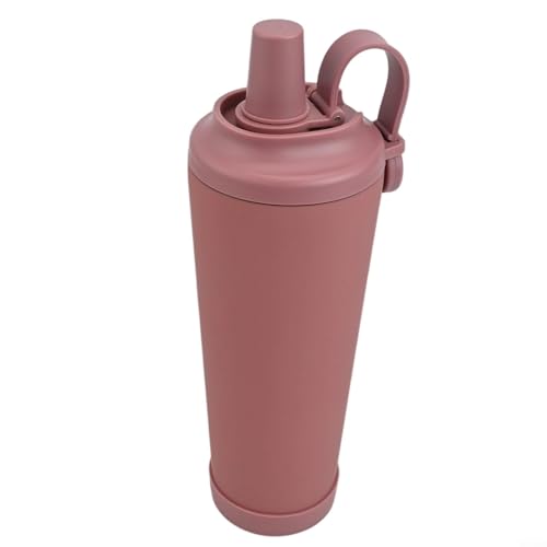 Recipiente aislado para bebidas, capacidad de 830 ml con agarre magnético y mecanismo fiable a prueba de fugas (rosa oscuro)