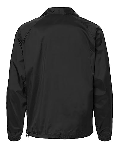 Burnside Mens Mentor Coaches Jacket, XL, Black2