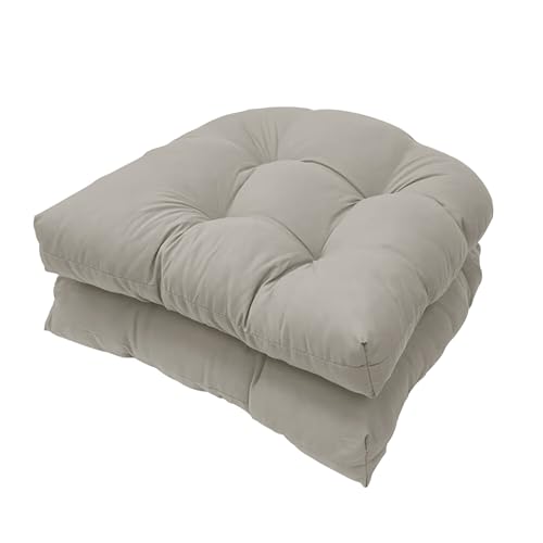 Eoieov Outdoor Wicker Chair Cushions Set of 2...