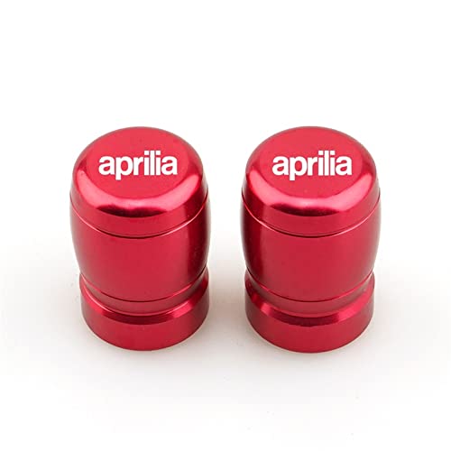 YIJIEBAO Neueste Radreifen-Ventilschaftkappen Luftdichte Abdeckungen Passend for Aprilia RSV4 RSV1000/R Caponord 1200 Dorsoduro 750 Shiver Tuono 1000/R V4R(Red)