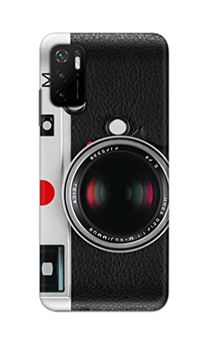 Image of Printed Hard Back Cover Case for Mi Poco M3 Pro 5G Back Cover (Vintage Camera) -1302