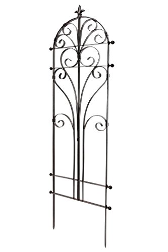 H-Potter-Garden-Trellis-for-Climbing-Plants-Metal-Outdoor-Wall-Decor-or-Flowers-Roses-Vine-Ivy-Clematis-GAR214-R H Potter Garden Trellis for Climbing Plants Metal Outdoor Wall Decor or Flowers Roses Vine Ivy Clematis GAR214 R