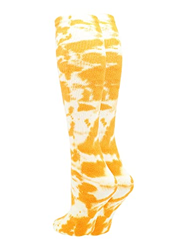 Image of Tie Dye Multisport Tube Socks Soccer Softball Volleyball for Girls Boys Women and Men Youth and Adult