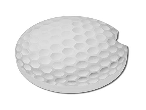 Portavasos de cerámica estilo bola de golf para auto miniatura 3