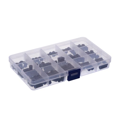 Cabilock Nylon Insulating Washers Set 140pcs Kit Flat Washers Spacers Screws Nuts Versatile for Home Industrial Applications