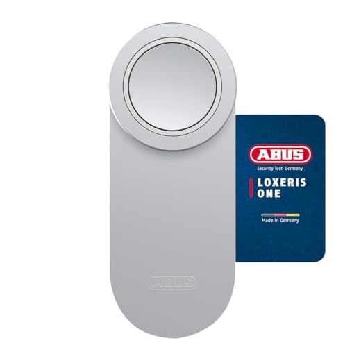 ABUS Türschlossantrieb LOXERIS One - smartes Öffnen und Schließen der Eingangstür per App - elektronisches Türschloss mit Zugangskontrolle - batteriebetriebenes Smart Lock ohne Kabelziehen - Silber