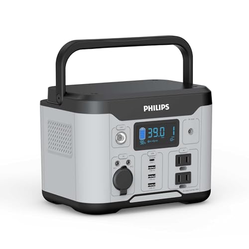 Amazon.co.jp: Philips 300W/296Wh(14. 8V換算) ポータブル電源