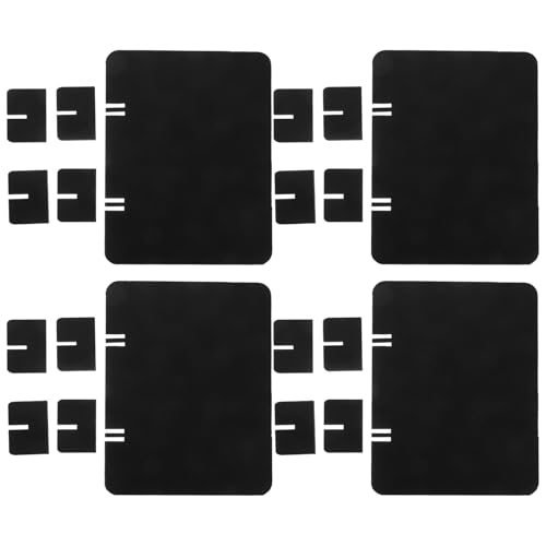 Mikikit Separadores de Escritorio de Fieltro 4 Piezas 40X30 CM Patas Negras Paneles Divisorios Portátiles para Oficina y Aula Paneles de Privacidad para Reducción de Ruido y Aislamiento