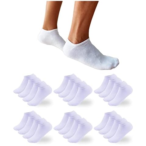 DIVABONNA Calcetines Tobilleros Hombre y Mujer, Pack de 12 Cover