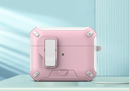 Étui AirPods Pro 2 antichoc blanc rose protège le boîtier des rayures et chutes