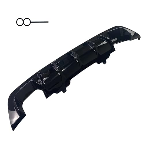 Difusor de parachoques trasero MSport con splitter tuning para E60 E61 2005-2010 2