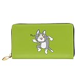 [NIHTFTTZX] 長財布 仕事猫 人気 メンズ 大容量 薄型 ビジネス 小銭入れ ラウンドファスナー レディース