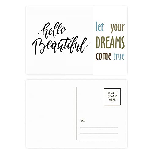 Tarjetas Hello Beautiful: agradecimiento elegante para envíos de tiendas online, 20 uds