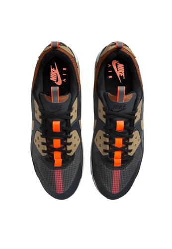 Nike Air Max 90 Drift Men's Shoes (FB2877-002, Dark Smoke Grey/Black/Hyper Crimson/Khaki) Size 103