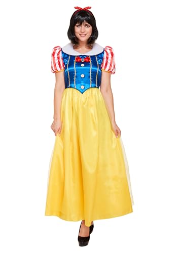 Ladies Fancy Dress Snow Princess Costume (One Size)