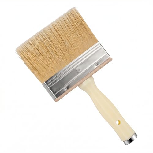 Mister Rui Deck Brush 5-Inch Stain & Sealer Brush for Wood Limewash Brush