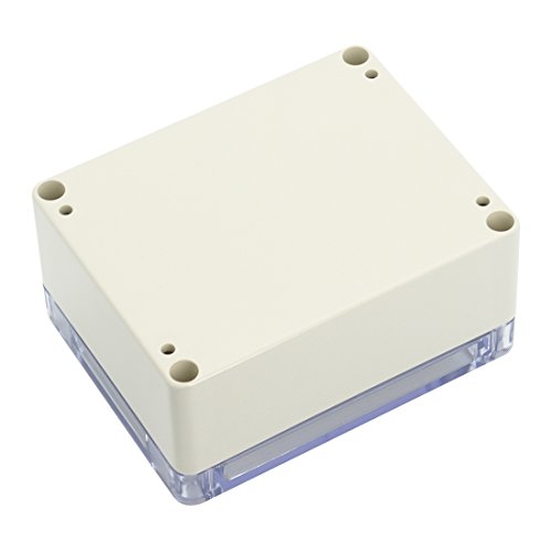 Lemotech Abs Plastic Junction Box, Dustproof Waterproof Ip65 Electrical Box - Universal Project Enclosure Grey, With Pc Transparent/Clear Cover 4.53 X 3.54 X 2.16 Inch (115 X 90 X 55 Mm) #TOP2