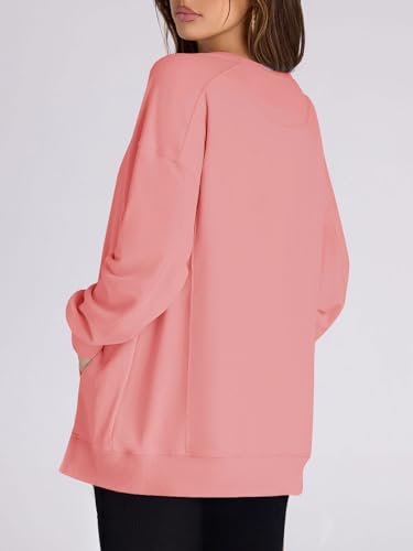Yousify Womens Oversized Sweatshirts Crewneck Long Sleeve Pullover Tops Spring Sweaters 2025Y2K Clothes with Pockets - Image 4