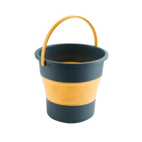 Pyatofy Cubo Plegable, Cubo de PláStico Plegable, Cubo TelescóPico PortáTil para Pies, Cubo Plegable para Lavado de Autos 4.6LA