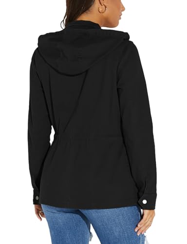 JTNFairy Casual Jackets for Women Long Sleeve Zipper Classic Outwear Bomber Coats with Pockets2