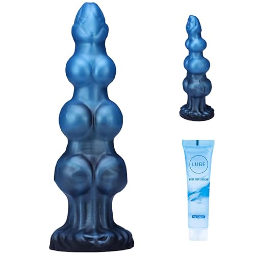8.9in Large Monster Horse Dildo Big Fantasy DragonDildos with 3 Dog Knots Thick G-Spot Dildo with Large Suction Cup Knotted Animal Luminous Adult Sex Toys forWomen Men - 370g