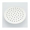 Shower Head Rain Shower Head Chrome Rainfall Shower Head Round Ultra-Thin Design - Pressure Boosting Fixed Shower Head Easy to Clean and Install Awesome Shower Experience/8 inch ()