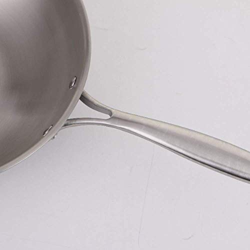 Wok acero inoxidable 32 cm sin recubrimiento antiadherente miniatura 4
