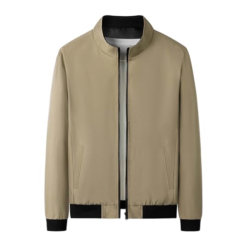 Veste bomber softshell varsity homme col montant zippé - 3