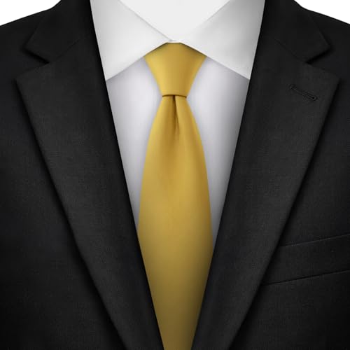 Image of Jacob Alexander Men's Slim Width 2.75 inch Solid Color Tie
