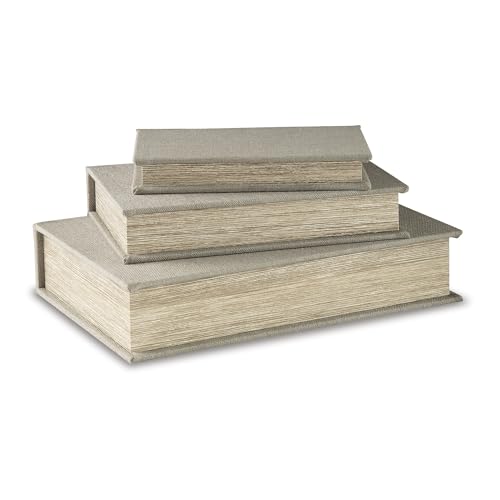 Signature Design by Ashley Keepsake Box Set of 3, Beige Linen, Jolina - image 1