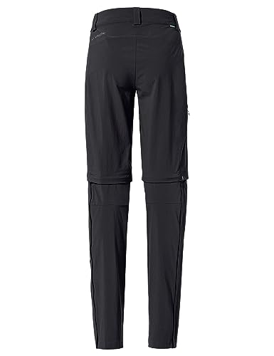 VAUDE Wanderhose Damen Zip-Off Farley Stretch III, wasserdichte Outdoorhose Stretch, atmungsaktive Trekkinghose mit Gummizug, komfortabel, Winddicht & schnelltrocknend