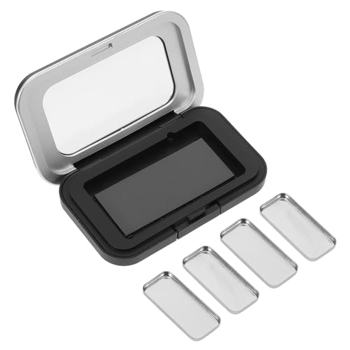 minkissy Scatola Magnetica Compatta Per Ombretti Vuota Da Viaggio Con Coperchio Trasparente Organizer Per Cosmetici Palette Magnetica Riutilizzabile Per Fard Evidenziatore
