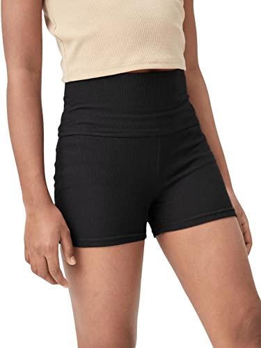 Floerns Girls Dance Shorts Breathable Rib Knit Sporty Running Biker Shorts4