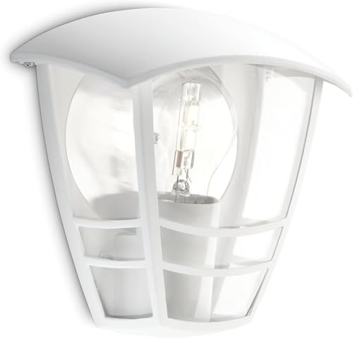 Philips MyGarden Creek Aplique de exterior, empotrado, casquillo gordo E27, bombilla no incluida, 19.5 cm, blanco