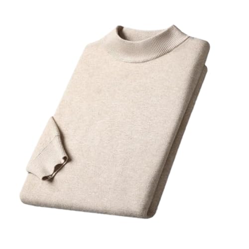 Men's Solid Color Knitted Sweater Fashion Tops Mens Basic Half Turtleneck Sweatwear