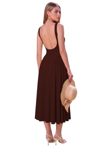 Image of Solid Fit and Flared Round Neck Gown for Women's & Girl's