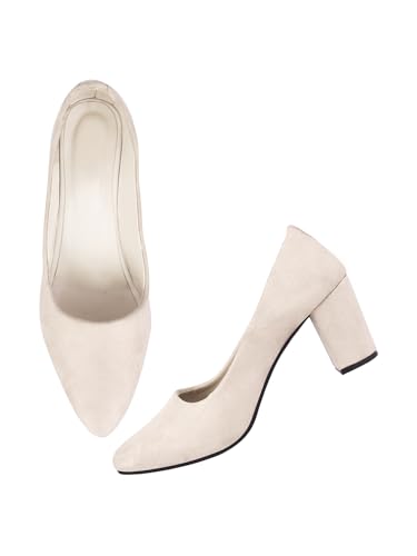 Image of TRYME Trendy&Fashion Pointed Pump Block Heel Sandals for Girls & Women