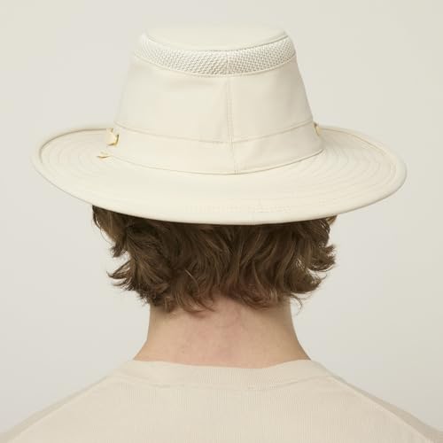Image of Tilley Mens Womens LTM6 Broad Brim Extra Ventilation Sun Protection Airflo Bucket Sun Hat
