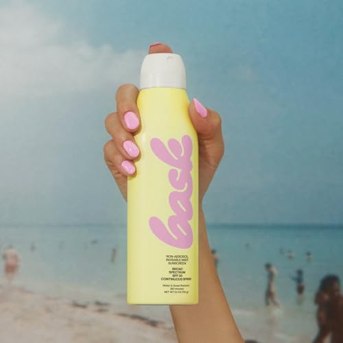 Image of Bask SPF 50 Sunscreen Spray - Non-Aerosol, Broad Spectrum UVA /UVB Protection, Dermatologist Recommended, Moisturizing, Lightweight & Non-Greasy, 5.5 oz