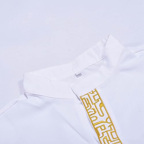 Kaftan For Men Mens Caftans Muslim Thobe for Men Big and Tall Stand Up Collar Mens Arab Thobe with Pocket4