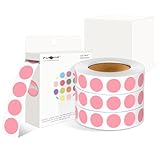 The package includes 1000PCS 0.5" diameter color coding dots round stickers in a roll, and PARLAIM Provides labels much brighter color than the picture. Bright and Beautiful Color-Coding Labels with a variety of uses. Use in the family or play with f...