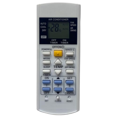 Image of Upix AC Remote No. 29D (No Backlight), Compatible /Replacement for Panasonic AC Remote Control (Exactly Same Remote Will Only Work)