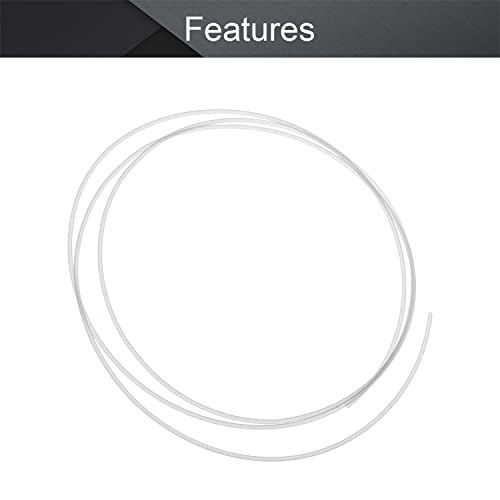 Image of Othmro 1Pcs 3.28ft Length PTFE Teflon Bowden Tube, 0.04inch ID x 0.06inch OD Milky White Connector Tubing, Printer Teflon Tube PTFE Tubing for 3D Printer Transportation of Gelatin, Pectin