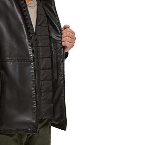 Image of DOCKERS Men's The Dylan Faux Leather Racer Jacket